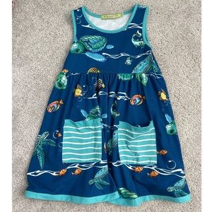 Sea turtle dress size 4T